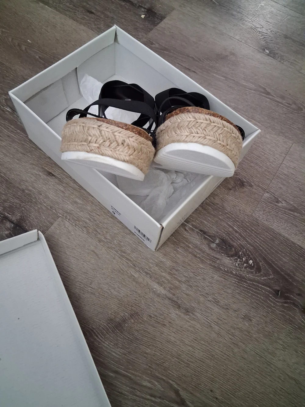 Steve Madden Black Double-Strap Espadrille Sandals